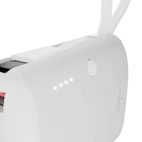 Power Bank PURO 10.000mAh 1xUSB-A 1xUSB-C PD WHT