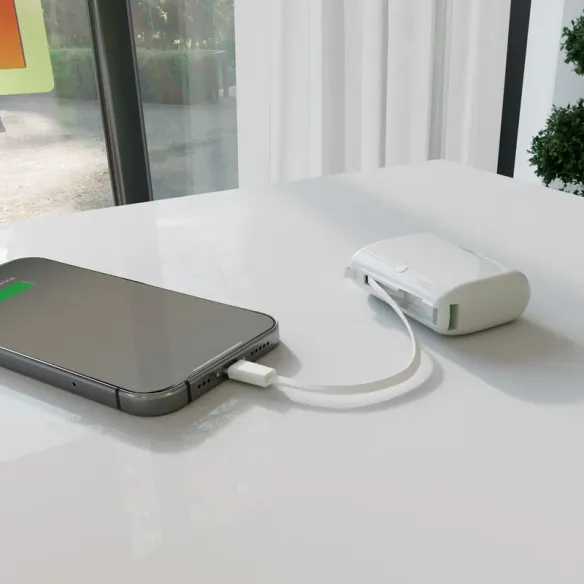 Power Bank PURO 10.000mAh 1xUSB-A 1xUSB-C PD WHT