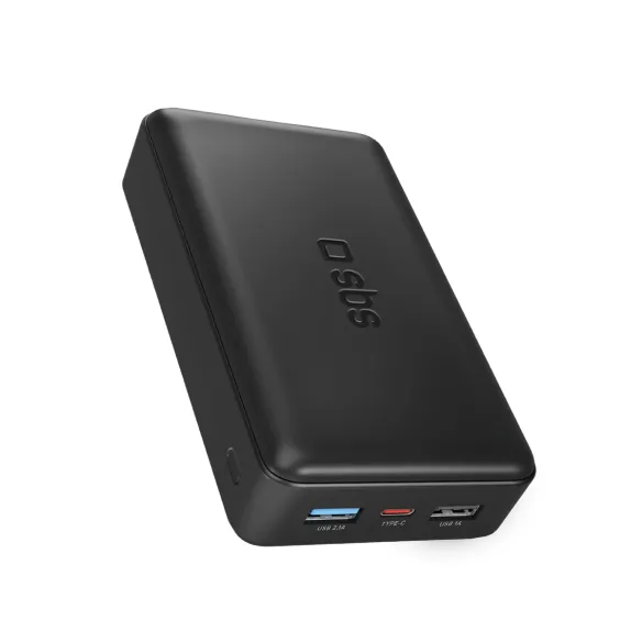 Power Bank SBS 20.000mAh 2xUSB 2.1A I.C. BLK
