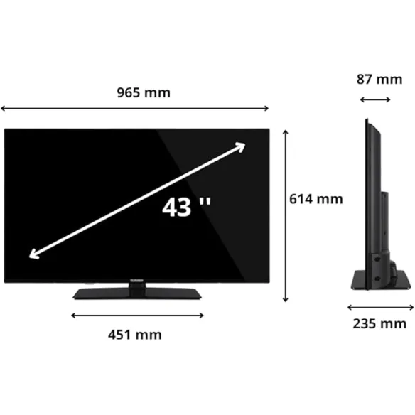 Televisore SMART TV TELEFUNKEN 43" FHD 200Hz