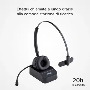 Cuffia mono Wireless Multipoint con microfono