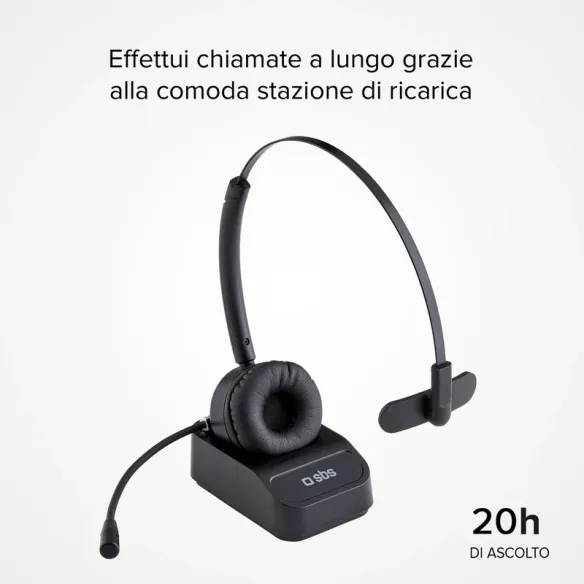 Cuffia mono Wireless Multipoint con microfono