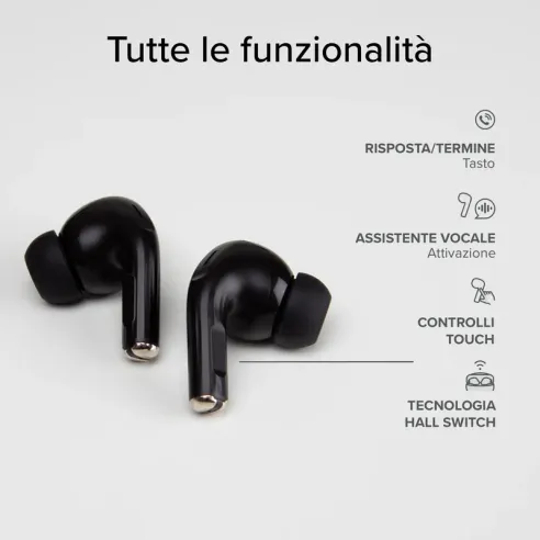 Auricolari TWS compatibili con ricarica wireless