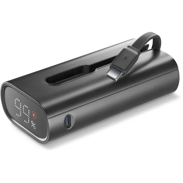 Power Bank 10000mAh con cavo USB-C integrato